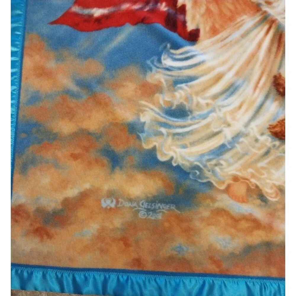 Dona Gelsinger “American Angel” Tapestry Blanket/Throw Soft Fleece 50” X 60”